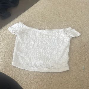 Express lace crop top